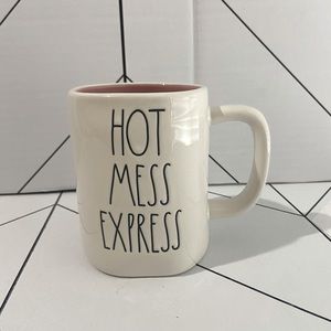 Rae Dunn Mug - Hot Mess Express - Pink Interior